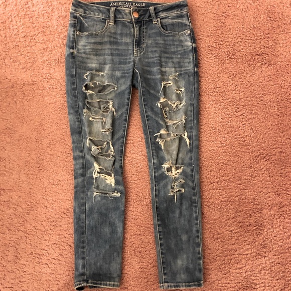 American Eagle Ripped Skinny Jeans - Picture 2 of 7